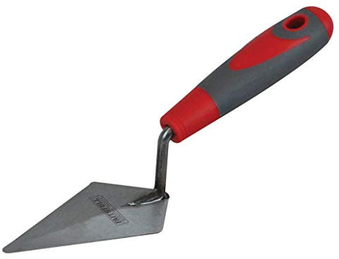 Faithfull Soft-Grip Pointing Trowel for Forming, Repairing & Replacing Mortar - 125mm (5in) Steel Blade
