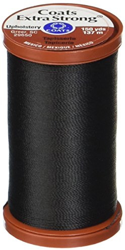 COATS & CLARK Filo per tappezzeria extra forte, 137 m, nero (S964-0900)