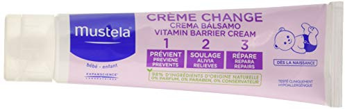 Mustela Pasta Cambio, Crema Pannolino con Perseose d'Avocado BIO, Uso Quotidiano Neonati e Bambini - Previene, Lenisce e Allevia gli Arrossamenti, 98% Ingredienti di Origine Naturale (100ml)