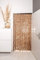 Flauschvorhang Beige / Braun 90x200cm Vorhang Tür Camping Balkon Insektenschutz Garten Terasse (Beige/Braun)