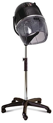 Secador Casco con Pie Black