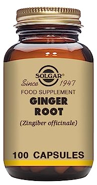 Solgar SFP Ginger Root Extract - Herbal Supplement - Vegan - 100 Vegetable Capsules, Brown