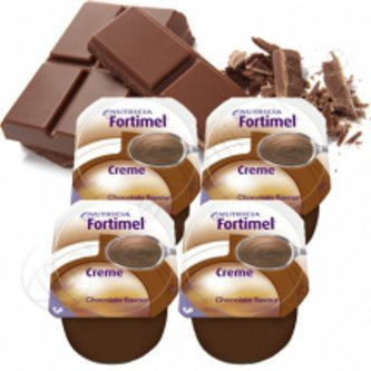 NUTRICIA FORTIMEL CREME - Supplemento Nutrizionale per la Gestione Dietetica della Malnutrizione, Cremoso, adatto per problemi di Deglutizione, Alimento a Fini Medici Speciali, Cioccolato - 4x125ml