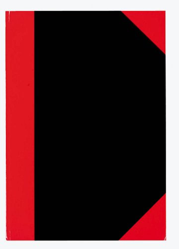 Chinakladde Notizbuch schwarz-rot / DIN A4 / Lineatur kariert