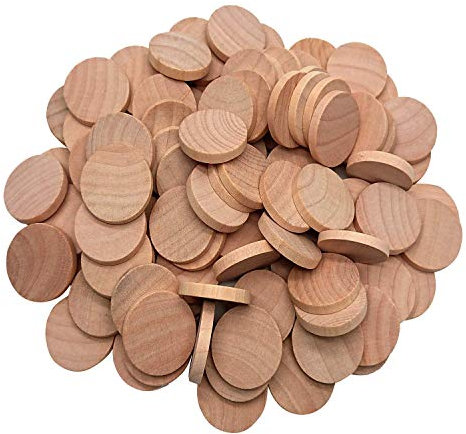 Axe Sickle AS 1 inches (50-pcs / 100-pcs / 200-pcs) Natural Schima superba unfinished round wood,These round wood coins The limitations are endless!(50-pcs)