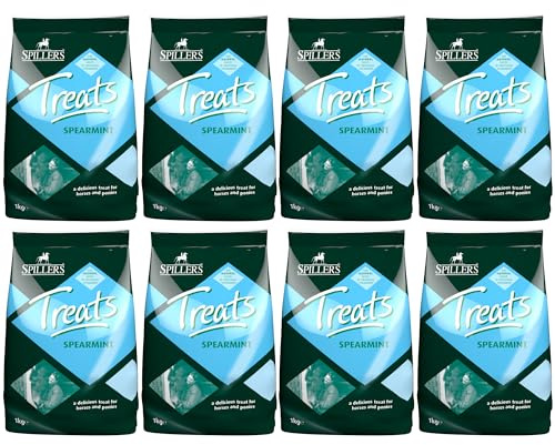 SPILLERS Spearmint Horse Treats (10 x 8kg) | Spearmint Flavoured Delicious Rewards for Horses and Ponies
