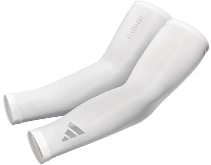 adidas Aeroready Lot de 2 manchons de compression unisexes pour le sport, Blanc., L/XL