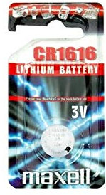 Maxell - lote de 5 juegos de 1 pila de botón de litio, cr1616