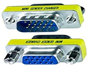 ADATTATORE VGA DB 15 POLI HD M/F (MINI GENDER CHANGER)