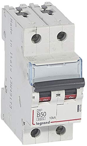 Disjoncteur DX³6000-2P 230 à 400V~ 50A - courbe B - 2 modules