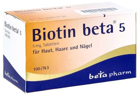 Biotin Beta 5 Pack of 100 Tablets (Pack 1841948