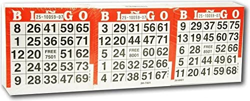 Engelhart - 360602 - Set di 1500 Carte da Bingo Usa e Getta