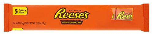 Reese's Peanut Butter Cup, American Candy, Snack Size, 5 pack 77g