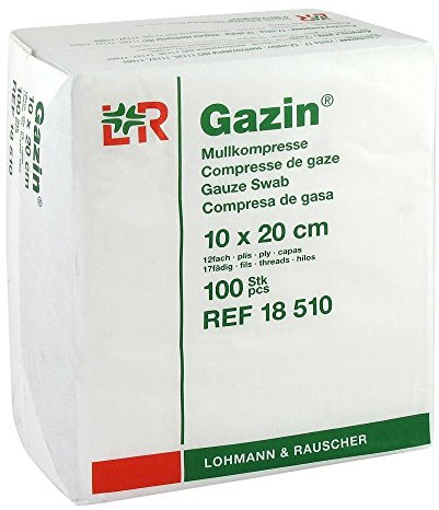 Gazin Mullkompressen 10x20 cm Unsteril 12fach Op, 100 St