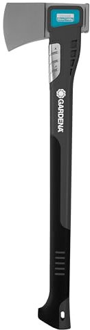 Gardena Universalaxt 1400 A: Vielseitige Axt für Verschiedene Holzarbeiten, Antihaftbeschichtung, Schlagschutz, Hammerfunktion, 60 cm (8716-48)