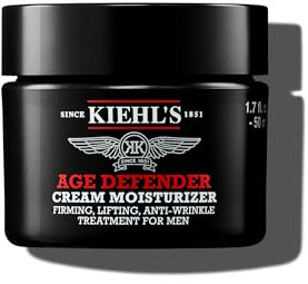 Kiehl's Age Defender Cream Moisturiser: Firming Moisturiser for Men with Linseed Extract, Reduces the Appearance of Wrinkles, 50Ml