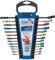 Draper 23017 Expert High-Torque Metric Combination Spanner Set, 6mm-19mm, Multicolor, 13 Pcs