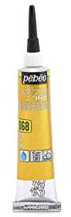 Pebeo Vitrea 160, Glass Paint Outliner, 20 ml Tube - Gold (114068), 0.67 Fl Oz (Pack of 1)