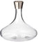 EDZARD Carafe Edward, cristal soplado con borde de platino, altura 19 cm, diametro 20 cm, capacidad 1,6 L, Decantador para vino, garrafa para whisky, aqua, zumo