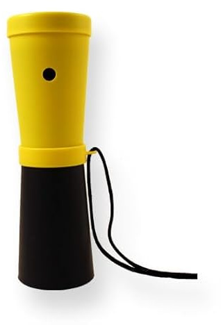 Storus SuperHorn, Loud Breath Powered Horn For Safety, Sports, Parties, Camping And More, Yellow And Black, 6.75 Inches Long 1 pc