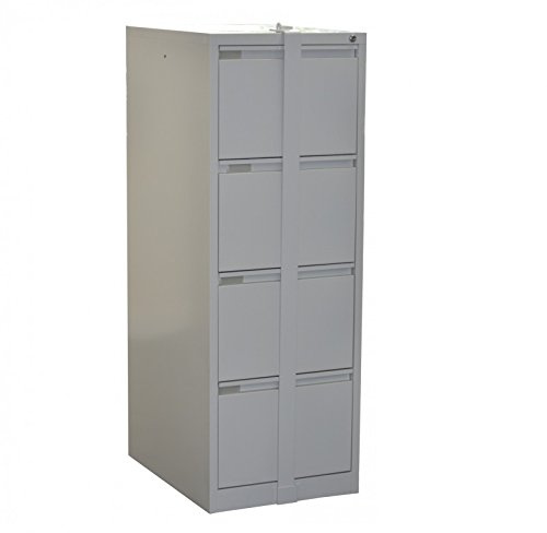 SteelCo 4 Drawer Filing Cabinet With Locking Bar