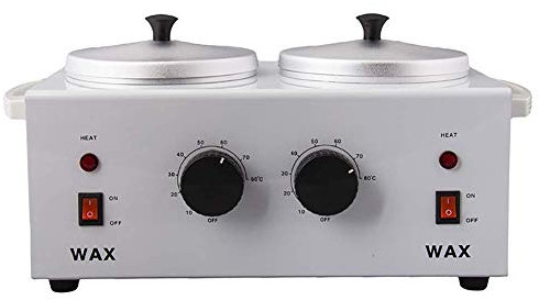 Crisnails® Fundidor de Cera Calentador de Cera Profesional 2 Senos de 500 Gramos