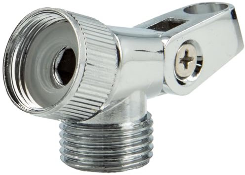 Tecuro Intake Elbow Joint for Shower Pole and Hoses, Chrome.