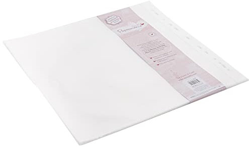 Papermania Schutzhüllen, 30,5 x 30,5 cm, 25 Stück, Weiß