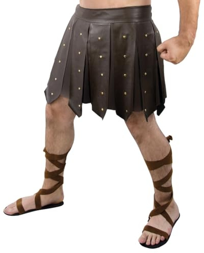 P'tit Clown - 15434 - Gladiatorenrock - Einheitsgröße - Ideal für Karnevalskostüme, Themenabende, Cosplay, Antikes Gladiatoren-Accessoire