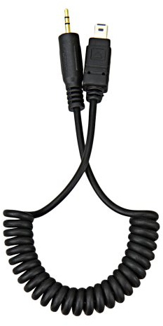 JJC Cable-M Remote Shutter connector cable for Nikon MC-DC2 and Triggertrap, Black