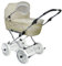 EICHHORN Kinderwagen Weidenkorb - Kinderwagen aus echter Weide, handgeflochten, Korb Natur Stoff Beige