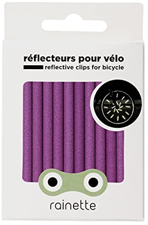 Rainette | Réflecteurs pour Roues de vélo | Rose | Réflexion à 360° | 12 pièces
