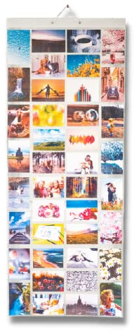 Picture Pockets Mega (Size AA) Hanging Photo Gallery - 80 Photos in 40 Pockets (Reversible) Flat Pack