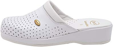 Scholl Clog Backguard, Zoccoli Sanitari Medicali, Donna, Bianco, 41 EU