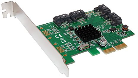 Computer District Scheda Controller PCI Express (PCI-e) x2 a 4 Porte SATA III - Chipset Marvell 9230 - Raid 0, Raid 1 e Raid 10. By