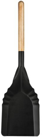 Premier Housewares - Pala de Hierro para Chimenea (Mango de Madera, 7 x 49 x 14 cm), Color Negro