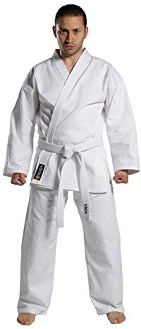 Kwon Unisex kampsport dragt Taekwondo & Karate 8 Oz Anzug, Weiß, 190 EU