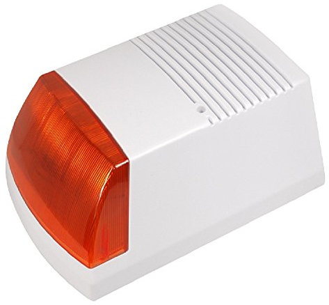 Dummy Solar Alarmanlagen-Attrappe mit LED Alarmsirene Alarmblitzleuchte
