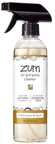 Zum by Indigo Wild All-Purpose Cleaner - Natural Multipurpose Cleaner Made with Essential Oils, Baking Soda & More - Frankincense & Myrrh, 16 fl oz