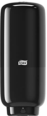 Tork Hautpflegespender Wandmontage mit Intuition Sensor Schwarz S4, für Flüssigseife, Schaumseife und Desinfektionsmittel, Elevation Linie, 561608 (x6)