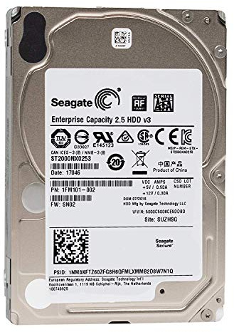 Seagate ST2000NX0273 Enterprise Capacity 2.5 HDD - Hard drive - 2 TB - internal - 2.5 SFF - SAS 12Gb/s - NL - 7200 rpm - buffer: 128 MB - (Components > Internal Hard Drives)