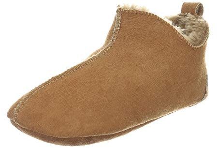 der-Fellmann Lammfell Hausschuhe Mokassin Bali Cognac Schuhgröße EUR 41