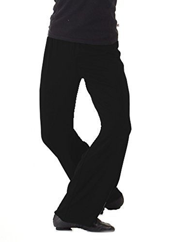 B Dancewear Mens Jazz Pants for Dance Large Black Adult Sizes