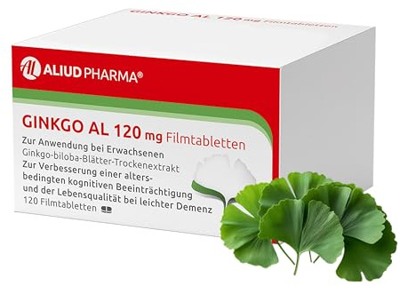 ALIUD PHARMA Ginkgo AL 120 mg, 120 Filmtabletten: Ginkgo-biloba-Blätter-Trockenextrakt, bei leichter Demenz