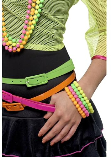 Perlen-Armbänder Neon, One Size