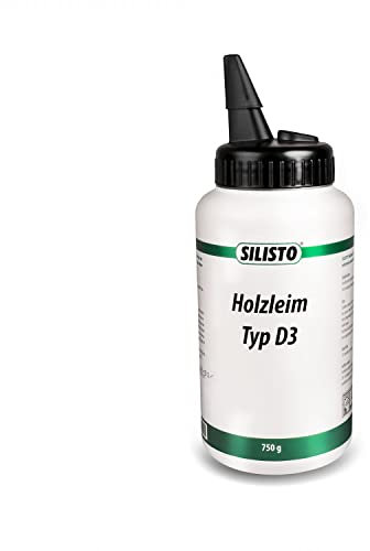 SILISTO Holzleim Extra Stark - transparent - schnell trocknender Holzkleber - Wasserfester Leim - hohe Verleimungsfestigkeit - Montagekleber für alle Holzarten - 750g.