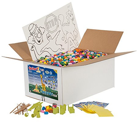 fischerTip 49114 Tip Box XL – Bastelset für Kinder mit Zubehör, Kreativspielzeug, 6.000 Teile, mehrfarbig, ab 3 Jahre, 6000, Verschieden