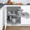 SO-TECH® 500 mm Rechts Lemans II Eckschrank Beschlag Silbergrau