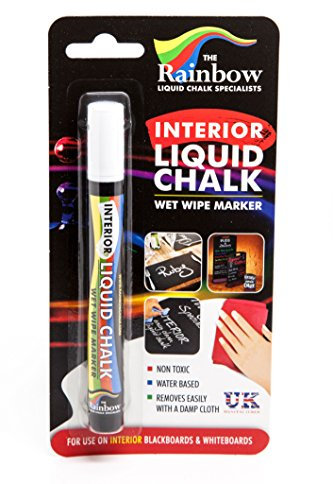 White Interior Liquid Chalk Marker Pen 5mm Bullet