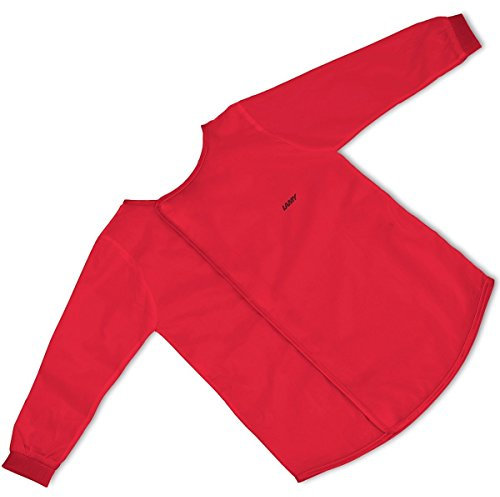 Lamy Kinder-Malkittel aquaplus red - Malschürze mit Ärmeln aus Polyester mit Klettverschluss - ideal für den Schulunterricht - One-Size